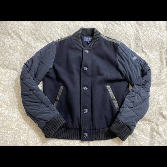 Mens Armani Jeans Bomber Jacket Size S4 - Picture 3 of 12